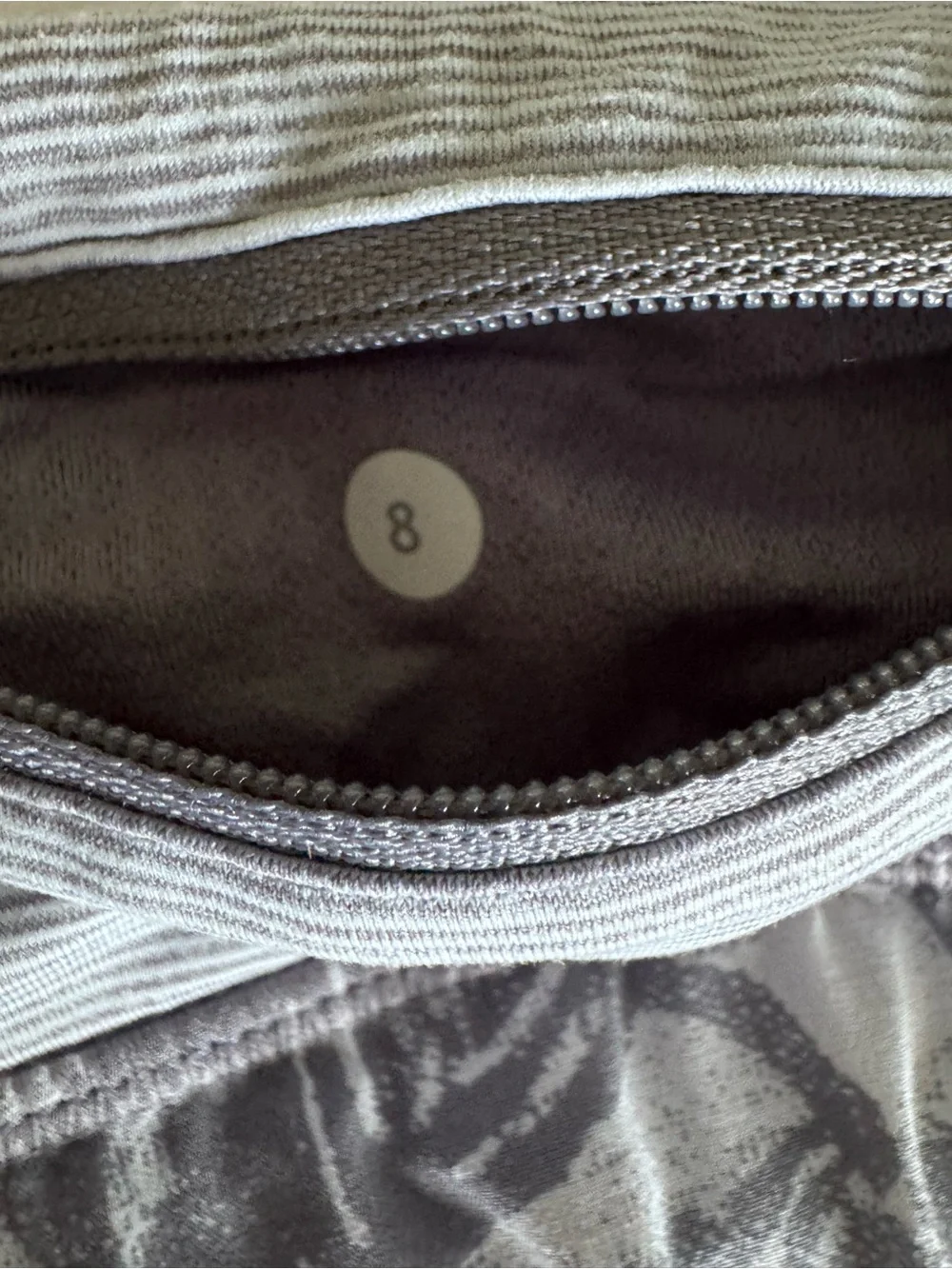 lululemon athletica Gray Floral Skater Skort M (8)